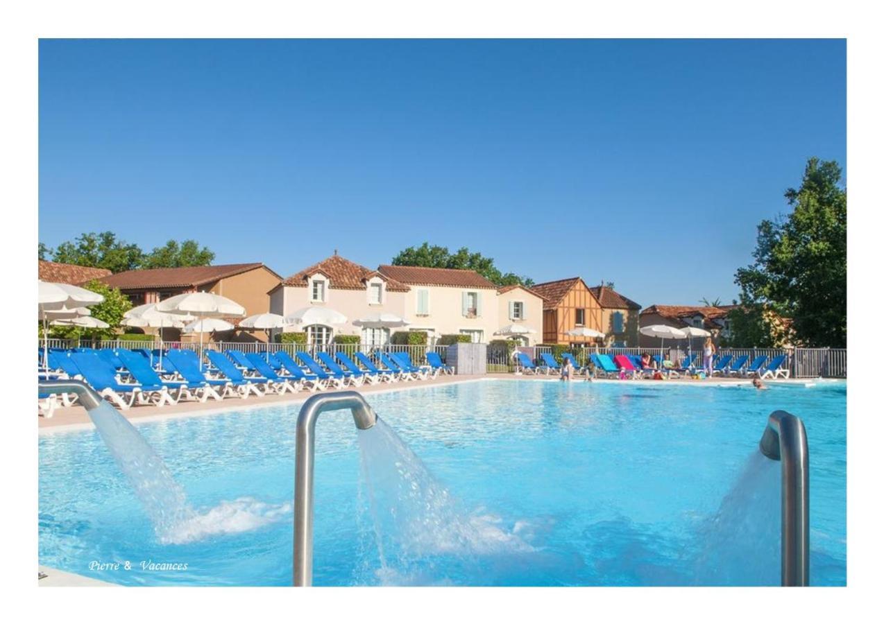 Charmant Appartement avec piscine. Monflanquin Extérieur photo